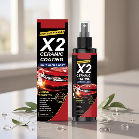 LEHOZIHEQ Car Coating Spray, Ceramic Paint Sealant Spray, UV/Scratch/Acid Resistant, For Auto, RV, Marine & Motorcycle, Mirror Gloss Finish