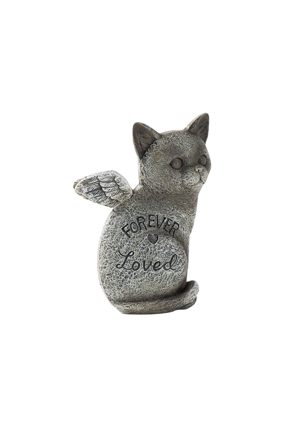Cat Angel Memorial Figurine, Sculpture Gifts for Cat Lovers, Pet Loss Gift, Passed Away Cat Gift, Sculpted Hand-Painted Figure