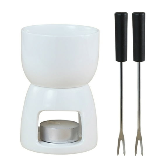 LEHOZIHEQ Ceramic Butter Warmer, Ceramic Butter Warmer Set for Chocolate or Cheese, Dishwasher Safe, Microwave Safe, Oven Safe