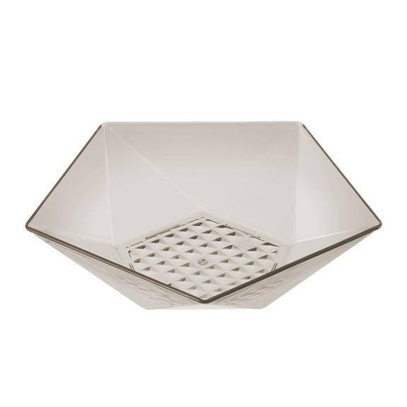 LEHOZIHEQ Clear Plastic Serving Bowls, Transparent Pentagram Fruit Transparent Containers, Square Plastic Buffet Containers for Chips, Snacks, Mints, Salad Bar, Snack Bowl Parties