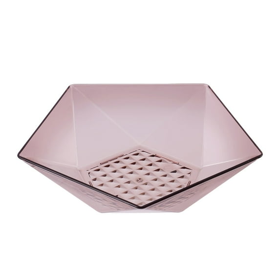 LEHOZIHEQ Clear Plastic Serving Bowls, Transparent Pentagram Fruit Transparent Containers, Square Plastic Buffet Containers for Chips, Snacks, Mints, Salad Bar, Snack Bowl Parties