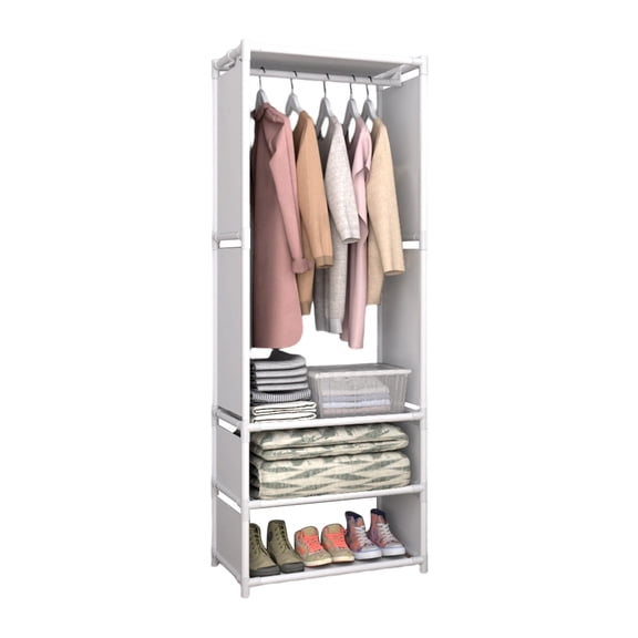 LEHOZIHEQ Closet, Heavy-Duty Portable Closets, Freestanding Garment Rack Suit for Small Space and Corner, Stable and Easy Assembly Clothes Rack