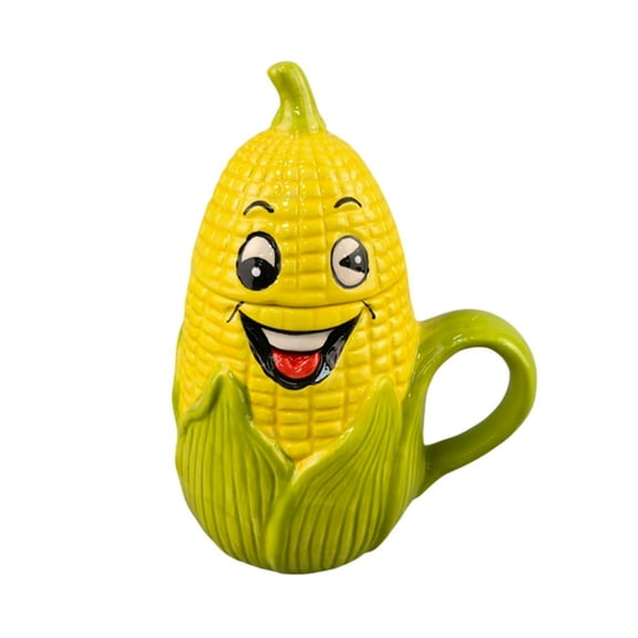 LEHOZIHEQ Coffee Mug, Cartoon Vegetable Coffee Cup, Personalized Fruit Shape Cup, For Office Home Corn Mug