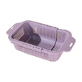 thumbnail image 1 of LEHOZIHEQ Collapsible Colander for Kitchen, Over the Sink Strainer Basket for Kitchen, Fruit Pasta Food Strainer Expandable Plastic Colander BPA Free, 1 of 6