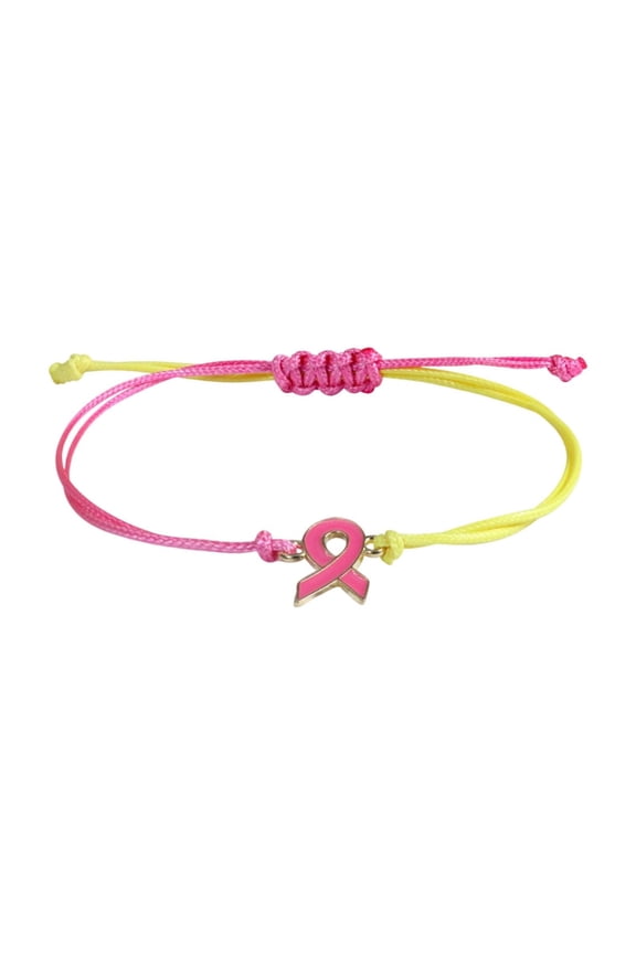 Colon Cancer Awareness Bracelets, Bracelet Breast Illness Awareness Day Pull-Out Hand Chain Holiday Gift, Women's Health Ribbon