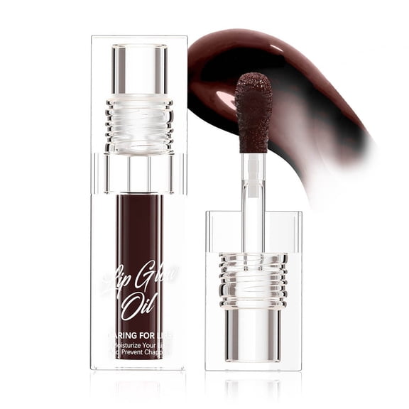 LEHOZIHEQ Color Changing Lip Oil, Long Lasting Moisturizing Smooth Non-Sticky Transparent Plumping Lip Glow Oil(3.5ml)