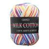 LEHOZIHEQ Colorful Skeins Soft Milk Cotton Yarn, Crochet Knitting Crafting DIY Sweater Blanket Scarf, Colorful Hand Knitting Knitting Crochet Milk Soft Baby Cotton Wool Yarn