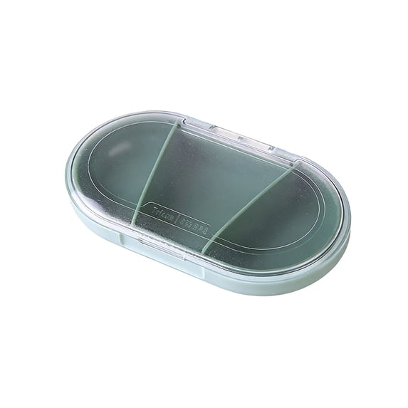 LEHOZIHEQ Compact Pill Organizer, 3 Compartments Portable Pill Case, Portable Travel Pill Case Fit for Purse or Pocket, Pill Box for Fish Oils, Supplement, Vitamins