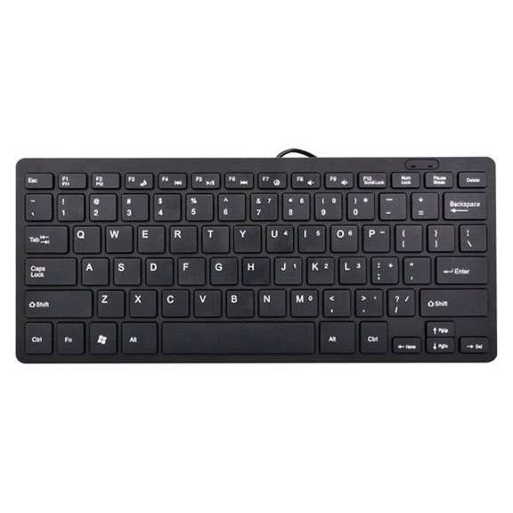 LEHOZIHEQ Compact Wireless Keyboard, Small Keyboard for Laptop, Desktop PC, Notebook, Slim Mini Key board, Portable, Ready for Travel without Number Pad