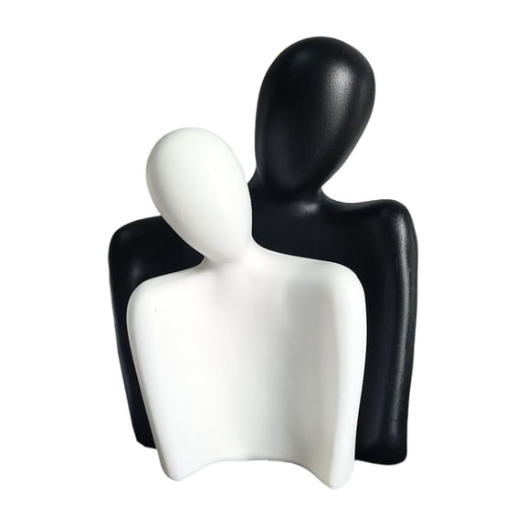 LEHOZIHEQ Couple Sculptures, Hugging Couple Statues, Lover Figurine Characters Book Shelf Coffee Table Decor for Home