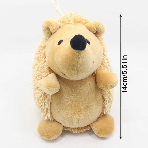 LEHOZIHEQ Cute Pet Toys, Plush Hedgehog Dog Toy, Giggler Squeak Chew Toy, Biting Training Playing Toys, for Small Medium Dogs Puppy