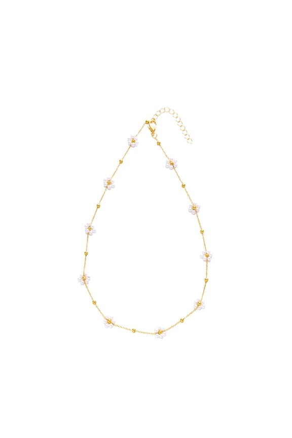Daisy Pearl Necklaces, Clavicle Chain for Women, For Banquet Dating Daily Casual Holiday Birthday Festival Gift