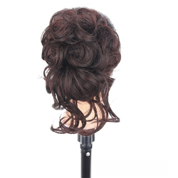 LEHOZIHEQ Claw Clip Messy Bun, Hair Piece Wavy Curly Hair Bun, Clip in Claw Chignon Ponytail Hairpieces Synthetic Tousled Hair Extensions Hairpiece for Women