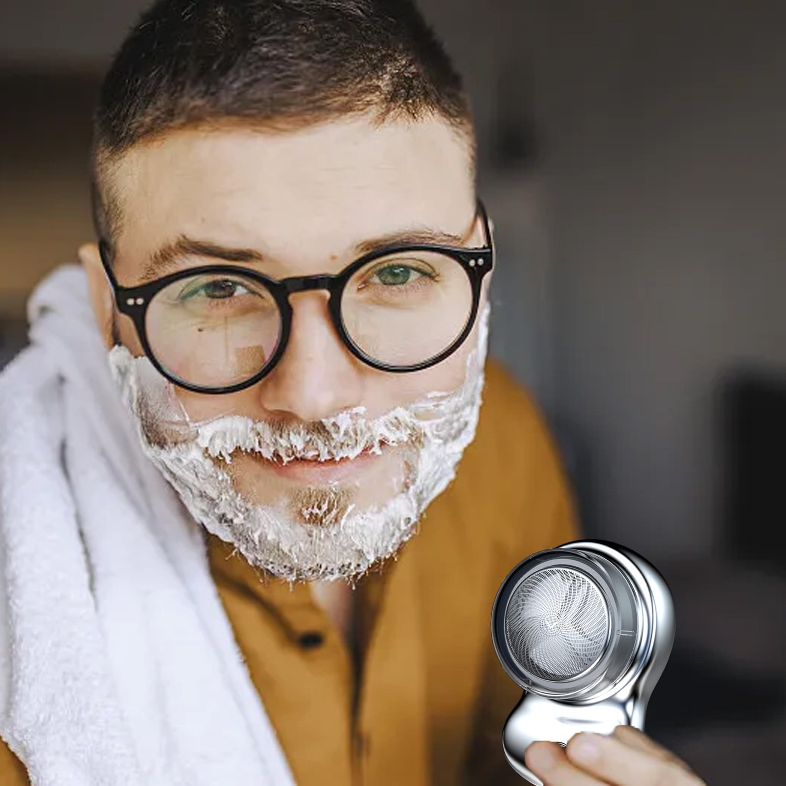 LEHOZIHEQ Deals Floating Head Shaving Pocket Washable Electric Shaver