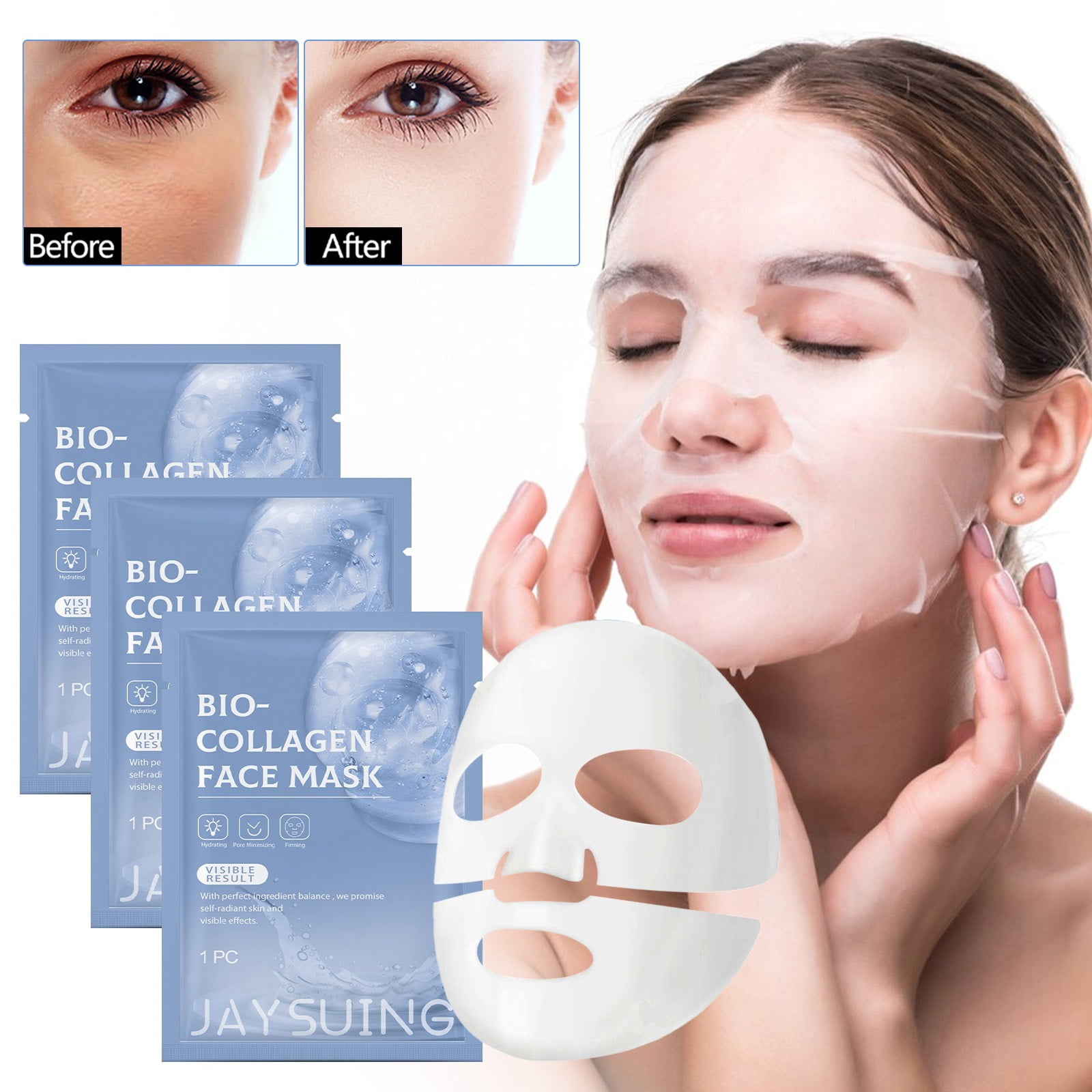LEHOZIHEQ Deep Collagen AntiWrinkle Lifting Overnight Mask, Hydrating Moisturizing Facial Masks