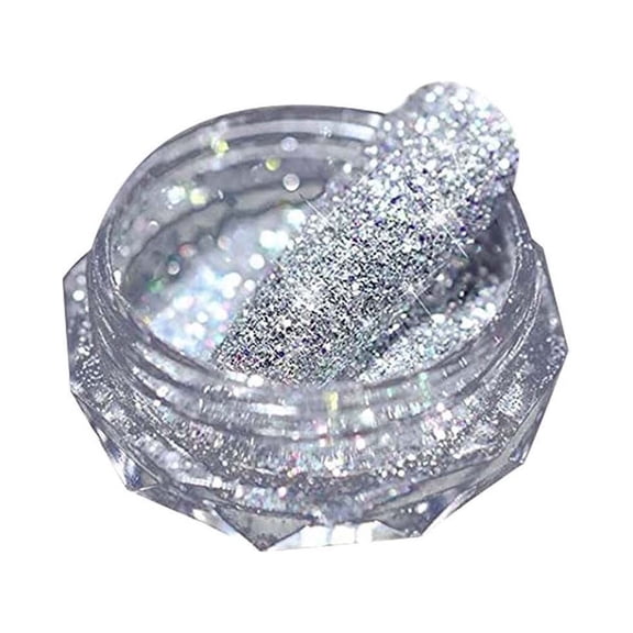 LEHOZIHEQ Diamond Nail Glitter, 8 Colors Sparkling Korea Reflective Diamond Glitter Dust Shiny Powder Pigment Nail Supplies for Nail Art Gel Polish Disco Party Nightclub Wedding Crafts