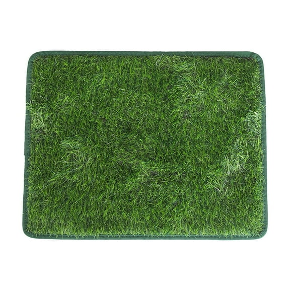 LEHOZIHEQ Dog Grass Mat, Professional Dog Potty Training Rug, Grass Mat with Drainage Holes, Pet Turf Indoor Outdoor Flooring Fake Grass Doormat (46*71CM)