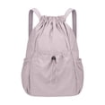 thumbnail image 1 of LEHOZIHEQ Drawstring Backpack for Women Men, Lightweight Foldable String Bag, Nylon Cinch Bag For Sports Gym Travel, 1 of 6