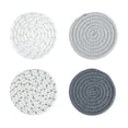thumbnail image 1 of LEHOZIHEQ Drink Coasters Set of 4, Absorbent Cotton Woven Cup Coasters, Rustic Farmhouse Boho Decor for Coffee Table and Drinks Protection, Cute Coaster for Drinks, 1 of 6