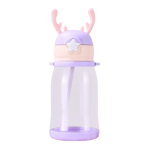 LEHOZIHEQ Drinking Cup, Cute Water Cup, BPA Free Leak Proof Straw Cup Sippy Cups Kids Non Spill Water Bottle Weighted Straw Cups