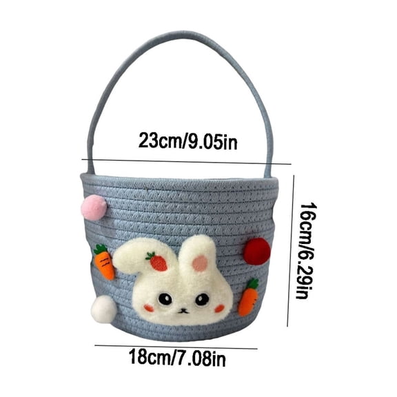 LEHOZIHEQ Easter Basket, Easter Baskets for Kids, Easter Basket with Handle, Easter gifts basket Personalized