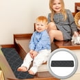 thumbnail image 1 of LEHOZIHEQ Edging Stair Treads Non-Slip Corner Indoor Stair Runners for Wooden Steps,Landing Slip Resistant Stair Rugs for Kids and Dogs, 108% Polyester TPE Backing, 1 of 8
