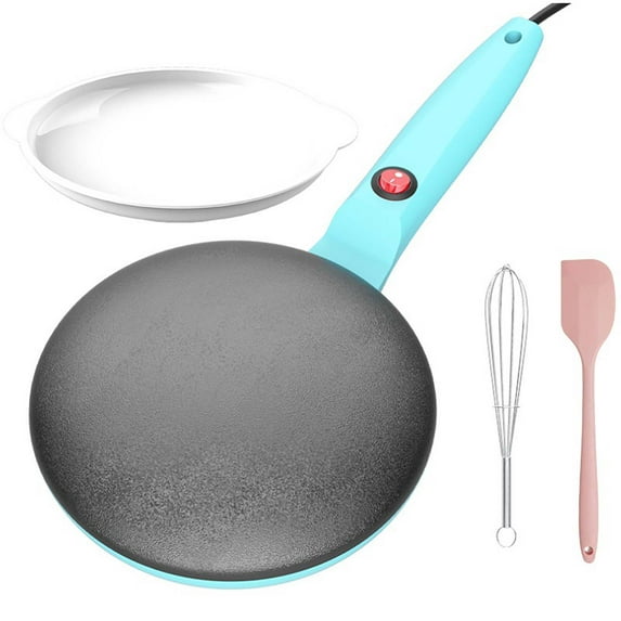 LEHOZIHEQ Electric Crepe Maker, Nonstick Cooktop, Cooks Tortillas & Pancakes, Automatic Temperature Control & Cool Touch Handle