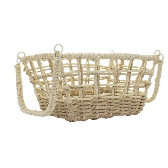 LEHOZIHEQ Extra Large Wicker Baskets with Handles, Hyacinth Basket, Baskets for Organizing, Water Hyacinth Storage Basket, Wicker Storage Baskets for Shelves, Woven Baskets