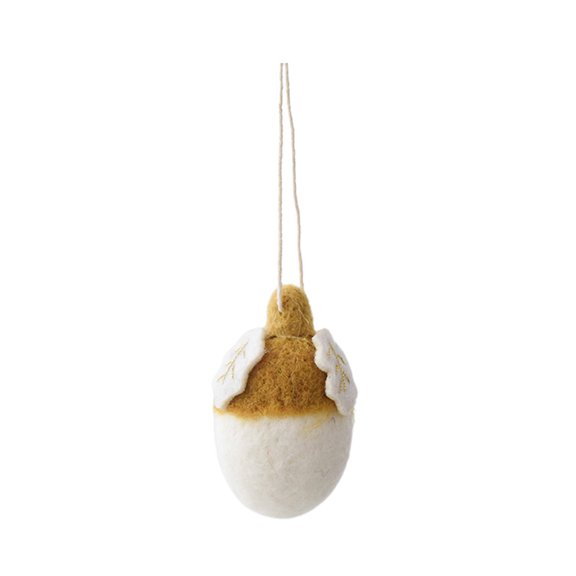 LEHOZIHEQ Felted Wool Acorn Ornaments, Christmas Pinecone Felt Balls, Acorn Tree Hanging Decorations with Rope for Holiday Party Decoration