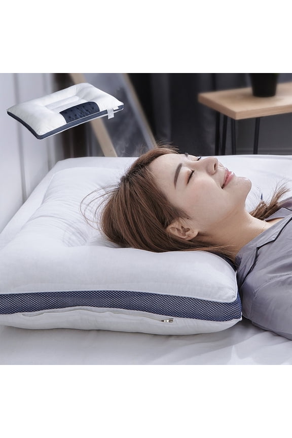 Firm Neck Contour Cervical Orthopedic Pillow, Memory Foam Pillow Widen Plus+ Reversible Design, for Sleeping Side Back Sleeper, Ergonomic Bed Pillow for Neck Shoulder Pain Relief