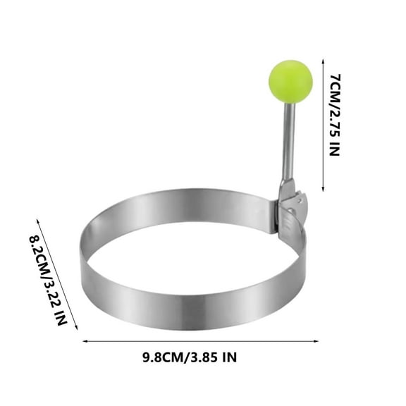 LEHOZIHEQ Fried Egg Rings Molds, for Griddle Pan, Egg Shape r Pancake Maker with Handle, Kitchen Accessories Gadget