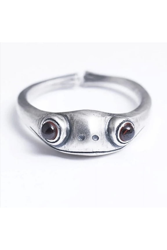 Frog Open Rings, Couples Adjustable Vintage Cute Animal Finger Ring, Fashion Party Jewelry Birthday Gifts