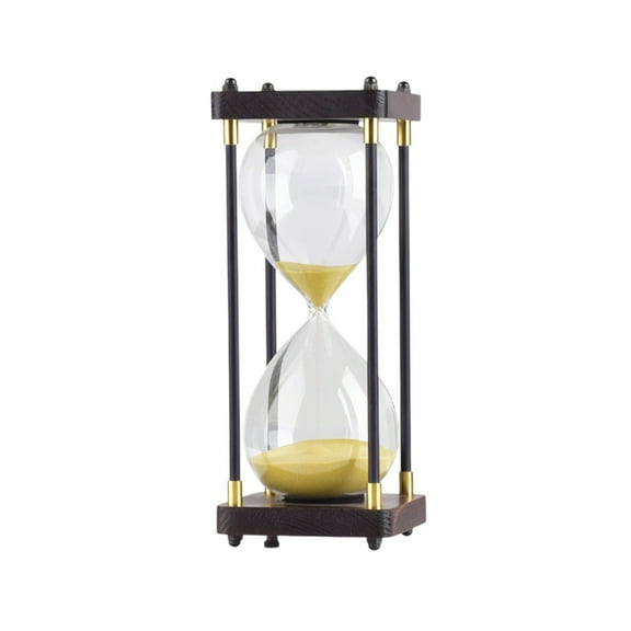LEHOZIHEQ Glass Hourglass Timer, 30 Minutes Hourglass Sand Timer, for Ornament Decoration Xmas New Year Birthday Tea Coffee Table Book Shelf Hourglass Timer
