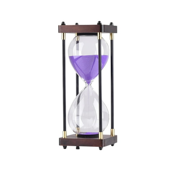 LEHOZIHEQ Glass Hourglass Timer, 30 Minutes Hourglass Sand Timer, for Ornament Decoration Xmas New Year Birthday Tea Coffee Table Book Shelf Hourglass Timer