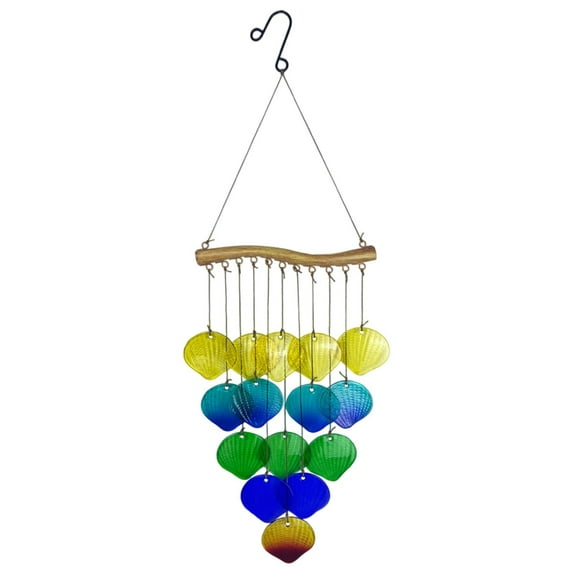 LEHOZIHEQ Glass Wind Chimes, Handcrafted Wind Chimes for Outside, Gift for All Occasions, for Outside, Beach Party & Wedding Decor