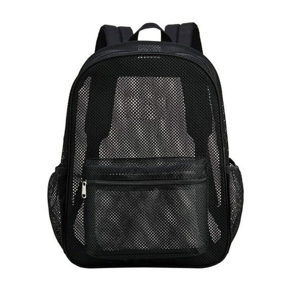 LEHOZIHEQ Heavy Duty Mesh Pack, See Through Backpack Mesh Backpack Ideal for Class, Work, Travel, or Beach Outings
