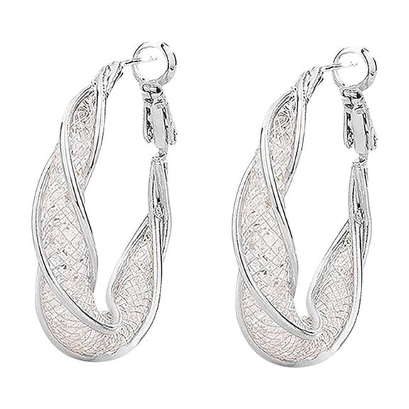 LEHOZIHEQ Hoop Earrings, Metal Super Shiny Circle Ear Jewelry, For Birthday Valentines Day Party Daily Casual Dating Festival Gift