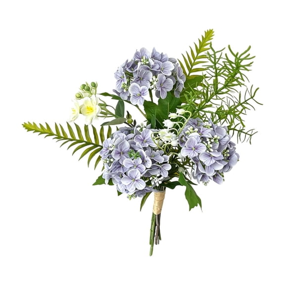 LEHOZIHEQ Hydrangea Artificial Flowers, Fall Hydrangeas Artificial Flowers, Fall Dried Hydrangea Flowers Decoration,Faux Silk Flower with Stems Winter Decor