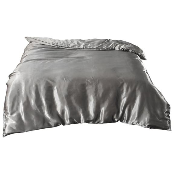 LEHOZIHEQ Imitation Silk Quilt Cover, Home Satin Duvet Cover, Ultra Soft and Breathable Bedding, Soft Breathable Washed Bedding