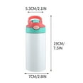 thumbnail image 1 of LEHOZIHEQ Insulated Water Bottle, with Straw Double Wall Vacuum Water Bottle, Stainless Steel Leak Proof Toddler Water Bottle for School Boys Girls (360ml), 1 of 2