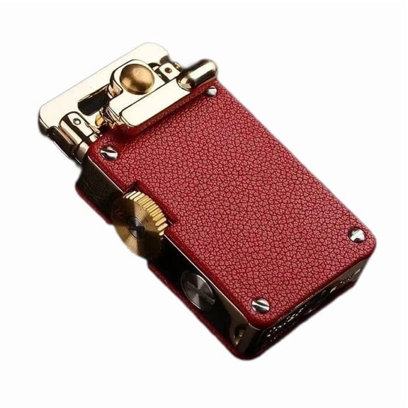 LEHOZIHEQ Kerosene Lighter, Retro Grinding Wheel Windproof Rocker Arm Kerosene Lighter, Retro Rocker Arm Lighter, Best Gift for Men Dad Husband