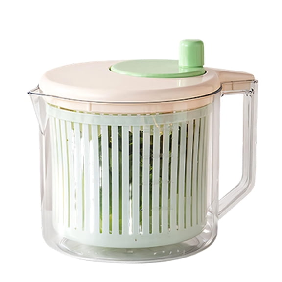 LEHOZIHEQ Kitchen Small Salad Spinner, Mini Lettuce Spinner and Dryer, Compact Veggie & Fruit Washer, Salad Dryer Spinner, Dishwasher Safe, BPA-Free