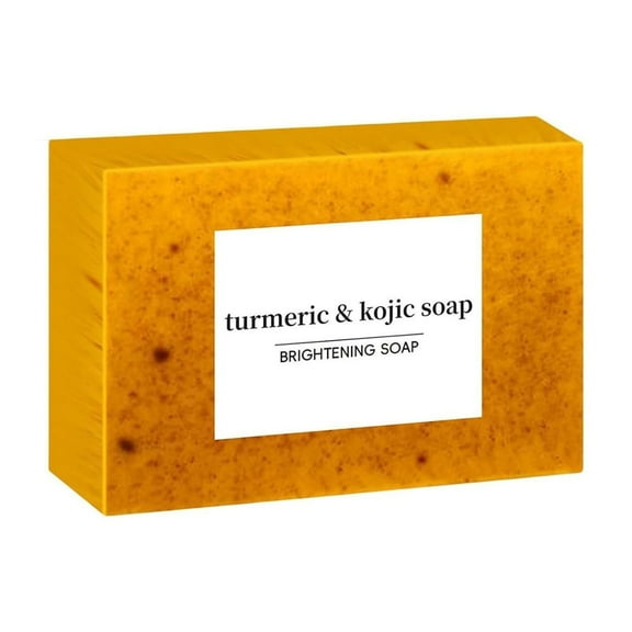 LEHOZIHEQ Kojic Acid Turmeric Soap Bar, Face Even Skin Tone, Moisturizing & Nourishing Natural Ingredients, Natural Turmeric Handmade Soap for All Skin Types (5PC)
