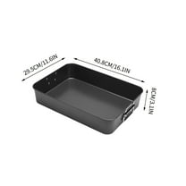 LEHOZIHEQ Lasagna Pan, Rectangle Stainless Steel Non-stick Baking Pan, Oven Baking Dish for Roasting with Handles, for Veggie, Snack, Fruit, Cookies
