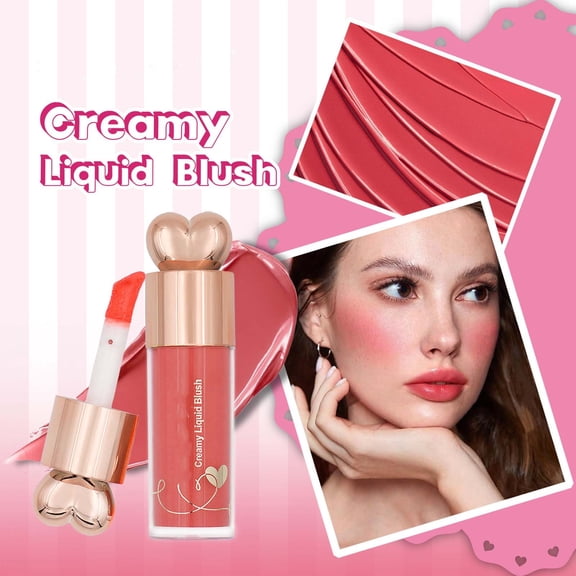 LEHOZIHEQ Liquid Blush, Matte Tinted for Cheeks, Lasting Dewy Cheek, Soft Creamy Blush, Blendable Lightweight, Buildable Matte Coverage
