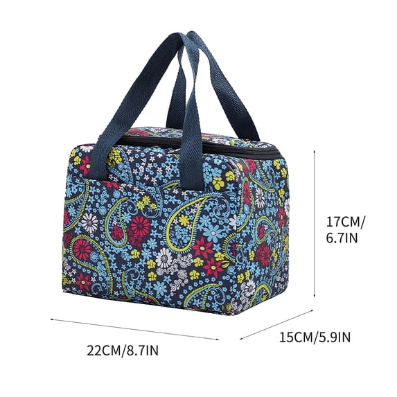 LEHOZIHEQ Lunch Box Bag for Women, Cute Lunch Box Cooler Bag, Portable Insulated LunchBox Reusable Lunch Tote for Work/Travel/Picnic