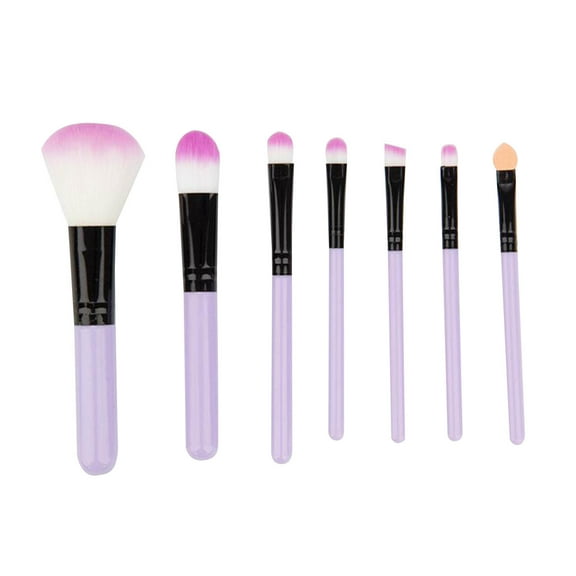 LEHOZIHEQ Makeup Brushes, 7Pcs Premium Synthetic Make up Brush Set, Eye Shadow Foundation Powder Blush Silicone Mask Brush Kit, Blending Sponge, Makeup Bag, Professional Beauty Tools