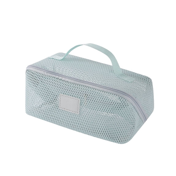 LEHOZIHEQ Mesh Cosmetic Bag, Foldable Travel Toiletry Bag, Transparent Mesh, Foldable Lightweight Build, Multi-Use Storage For Cosmetics Travel Supplies