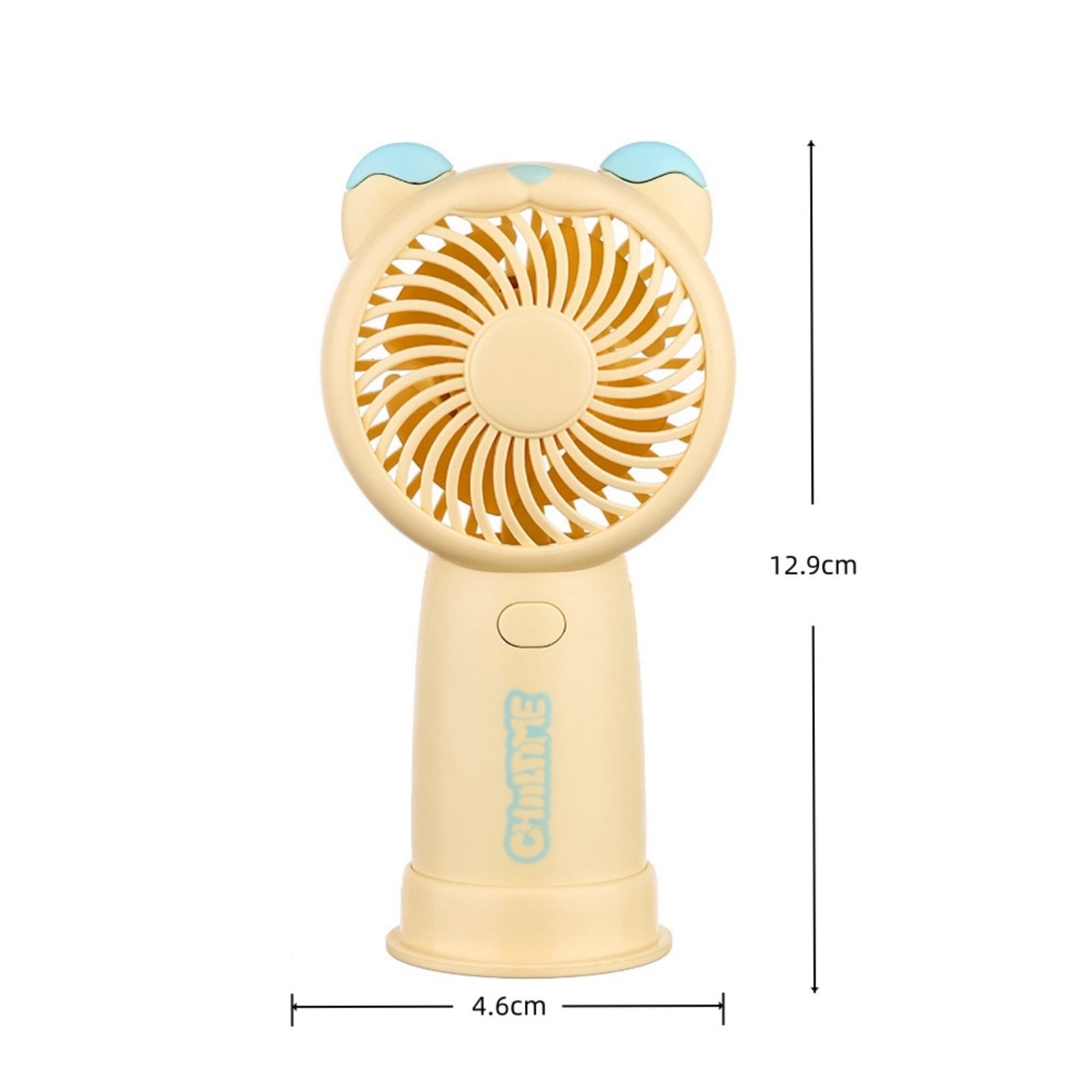 LEHOZIHEQ Mini Fan, Cute Pipi Bear Handheld Fan, 3 Speeds Portable USB Rechargeable Small Fan Quiet For Home Office Travel Outdoor Cooling