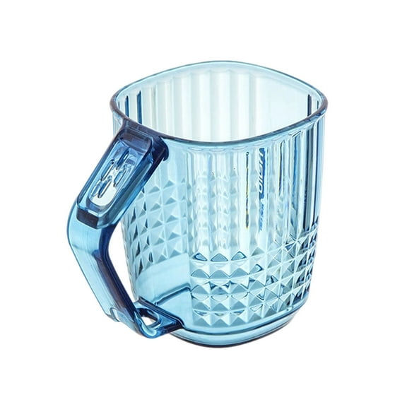 LEHOZIHEQ Mouthwash Cup, Bathroom Plastic Cups, Reusable Clear Mouthwash Mugs, for Bathroom Vanity Countertops, Bathroom Essentials Accessories